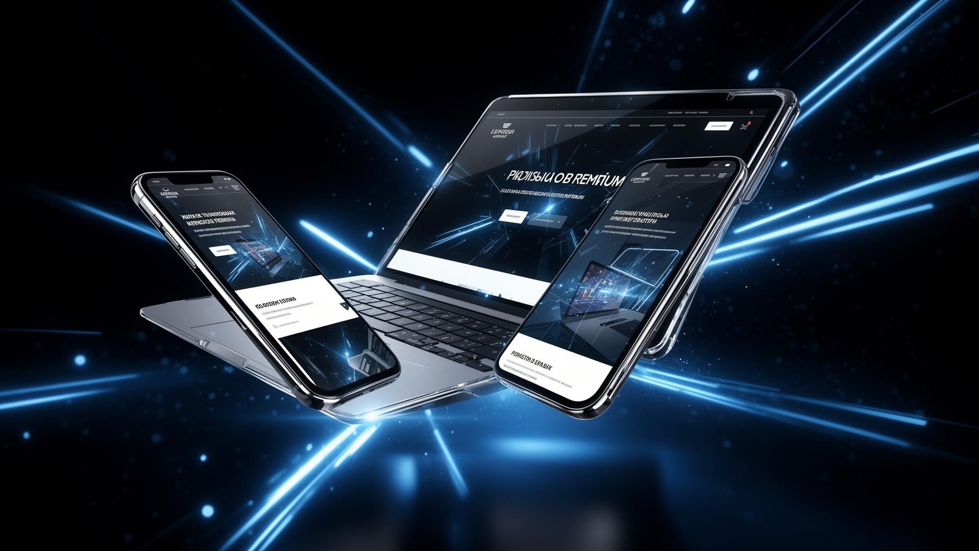 Premium website mockups